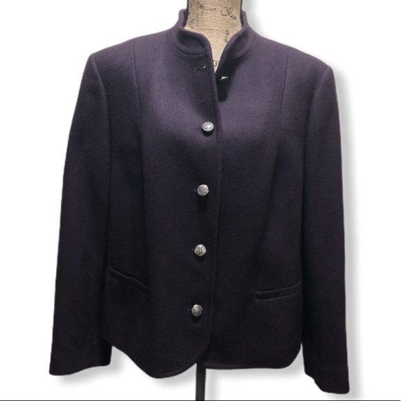 {Pendleton} Vintage Wool Plum Blazer Jacket - Picture 1 of 6